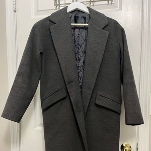 O.F.B Made in Korea Gray Pea Coat Long Sleeve
